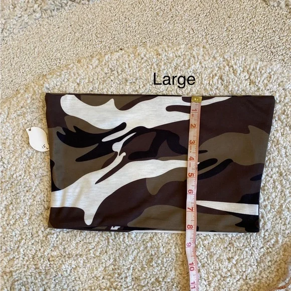 Camo crop tube top size medium large NWT - Picture 10 of 10
